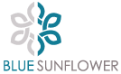 Blue Sunflower Design Logo